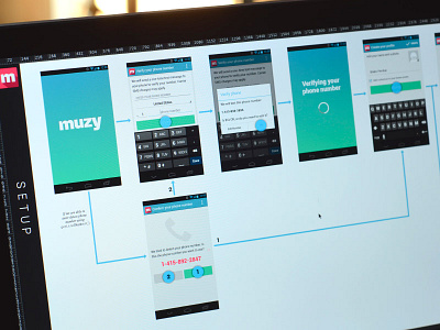 Registration Flow - Wireframes android mobile registration flow wireframes