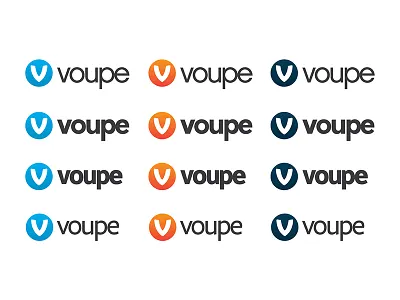 Colour Type Ideas colours comparison graidents logomark typeface v voupe