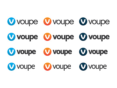 Colour Type Ideas colours comparison graidents logomark typeface v voupe