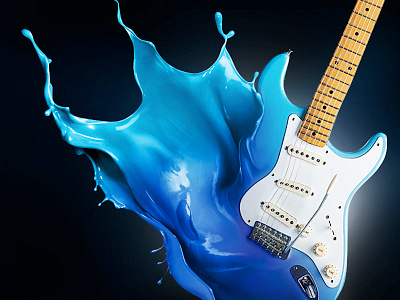 Fluid Object fluid guitar transformation visual