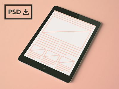 iPad Air Mockup Templates [PSDs] freebie ipad ipad air mockup mockups psd template