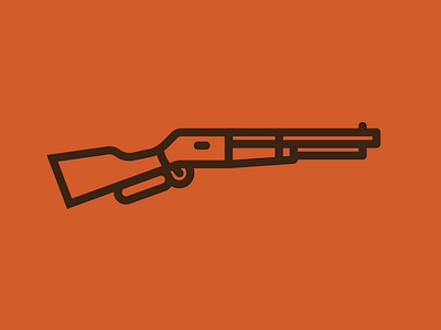 winchester rifle gun hunter hunting icon illustration man mountain rifle simple winchester woodsman