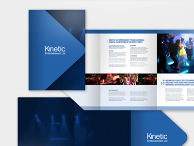 Kinetic Brochure brochure design print design