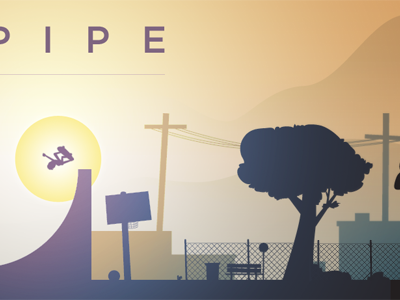 Halfpipe colors halfpip illustration suburbs sunburst vector