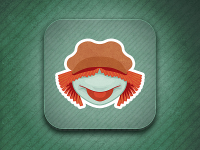 Fraggle Rock Icon - Vector Version design fraggle icon ios ipad iphone photoshop puppet rock texture vector