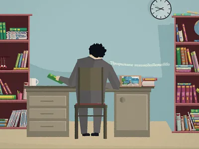 reading books books clock learning shape layers studying table