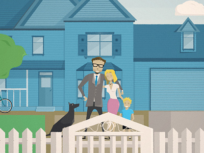 family family happiness happy house shape layers