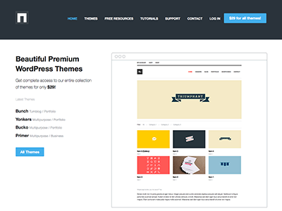 Ninebase #2 clean development minimal web design white wordpress