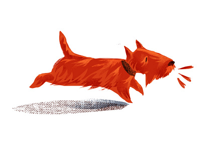 Red Pepper Dog dog illustration red