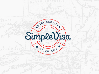 Seal brand logo mark seal simplevisa supporting mark