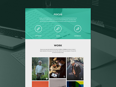 Portfolio Redesign black color design emerald flat green portfolio redesign responsive white