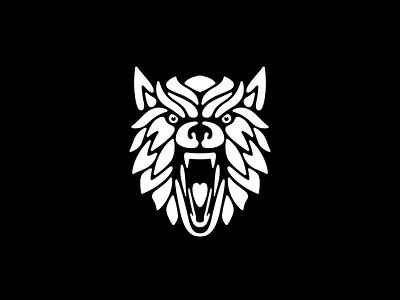 Wolf logo SOLD animal face fierce logo wolf