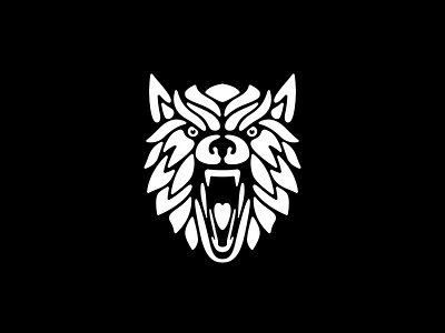 Wolf logo SOLD animal face fierce logo wolf