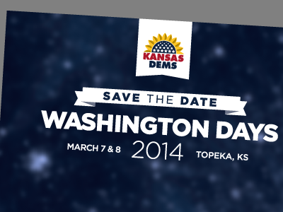 'Save the date' postcard political postcard stars