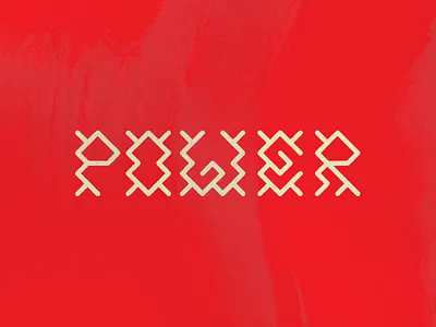 Jittery Power coffee energy jitters lettering letters power punch style wild