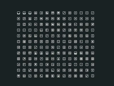 @2x Qvadrons iconset 16 16px 20 20px glyphs icon set