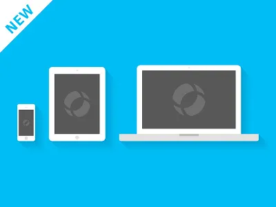 Illustration: New website finalart design flat design icons illustration long shadow responsive webdesign