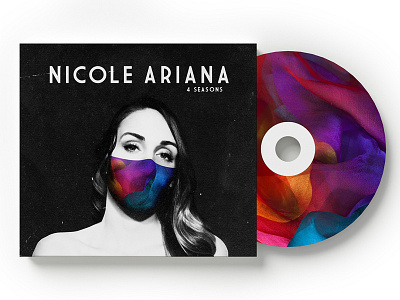 Nicole Ariana - 4 Seasons albumart blackwhite grunge hiphop matthewmackay nicoleariana seamz typography