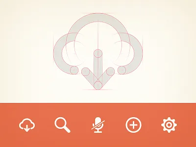 Icons app clean design flat glyph icon icons minimal set ui user interface web