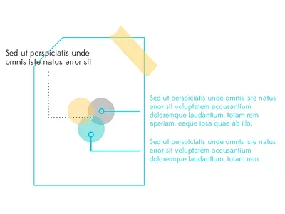 paper diagram clean diagram illustration layout technical venn