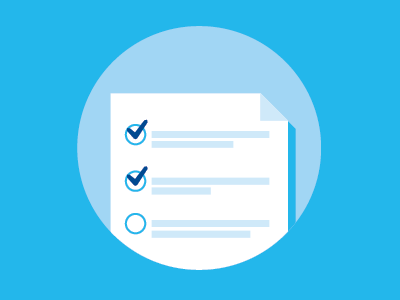 Checklist blue checklist icon lowes paper