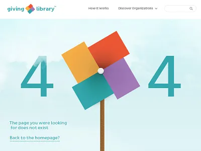 404 Page 404 pinwheel sky web