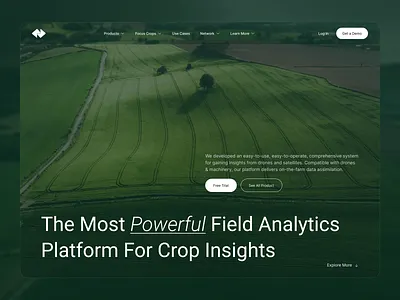 Farming Landing Page agriculture agriculture website ai farming farm farm management farming farming website landing page website