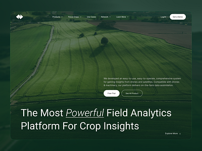 Farming Landing Page agriculture agriculture website ai farming farm farm management farming farming website landing page website