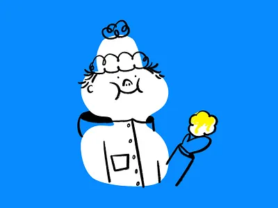 Yellow snow snack 🍧❄️ boy design doodle illo illustration lol sketch snow yellow snow