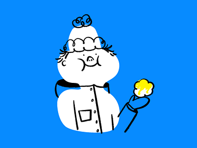 Yellow snow snack 🍧❄️ boy design doodle illo illustration lol sketch snow yellow snow