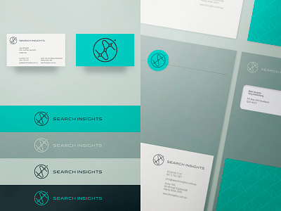 Search Insights australia business cards collateral custom type font gold coast logo seo stationery visual identity