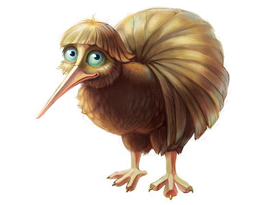 Kiwi bird character character design cute kiwi