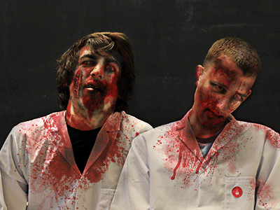 Si digital Zombies (Oli & Mike) halloween photo manipulation photoshop zombies