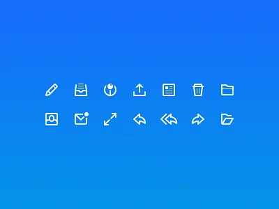 Bmail Icon Set app bmail email icon icon set