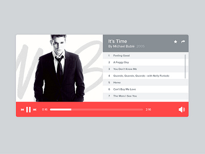 Music Player flat ios7 music player ui ux