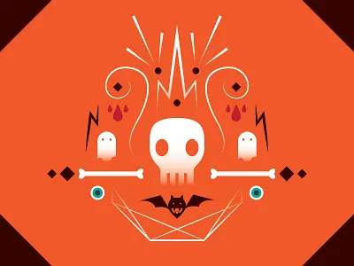 Happy Halloween halloween orange vector