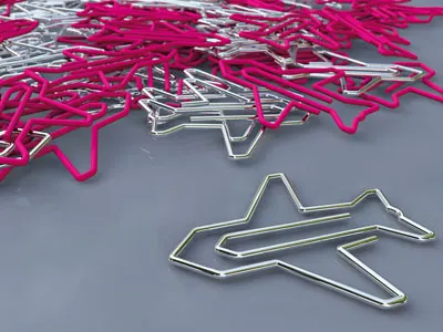 L'Ufficio dei Viaggi (Office of Travel) - Travel Agency air airplane brand clip logo design paperclip plane print design travel