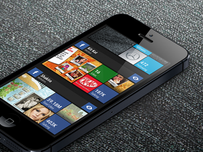 Social Tiles iPhone App app facebook feed ios iphone social table tiles twitter ui