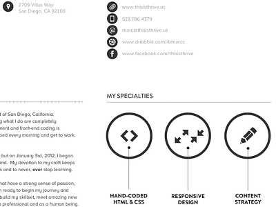 Resume Revamp chicago content design icon responsive responsive design resume san diego ux ux design web web design