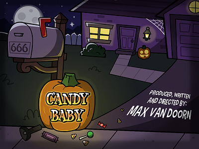 Candy Baby cartoon halloween