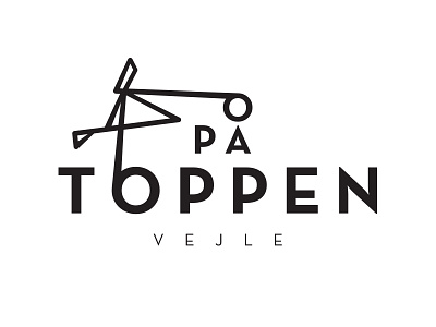 På Toppen. bw. logo. mountainbike. vejle.