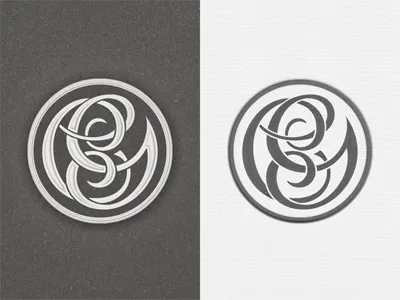 CG Monogram ... custom hand lettering monogram typo typography