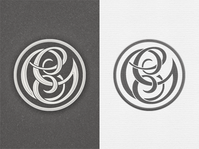 CG Monogram ... custom hand lettering monogram typo typography