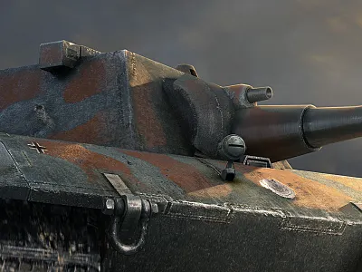 E 100 WoT 3d dark illustration november photoshop render tank