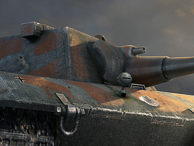 E 100 WoT 3d dark illustration november photoshop render tank