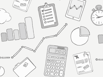 Pattern Experiment calculator check clock folder graph illustration ipad list pattern pie