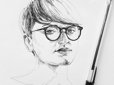 Arisa bic ink music portrait