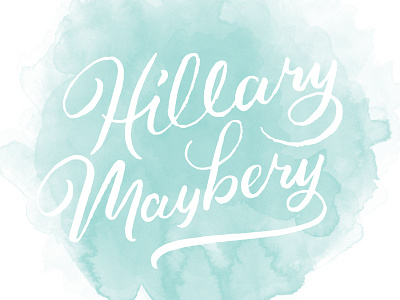 Hillary Mayberry pt. iii branding hand drawn type lettering logo photography script swashery wm branding