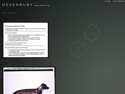 Ruby Hexagon code coding hexagon hexagons html random tumblr