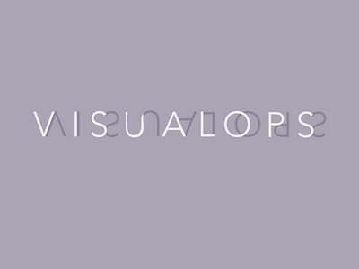 Logo Design, Visual Ops brand branding concept design logo purple text typography vision visual